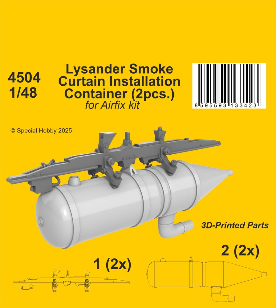 Lysander Smoke Curtain Installation Container for Airfix