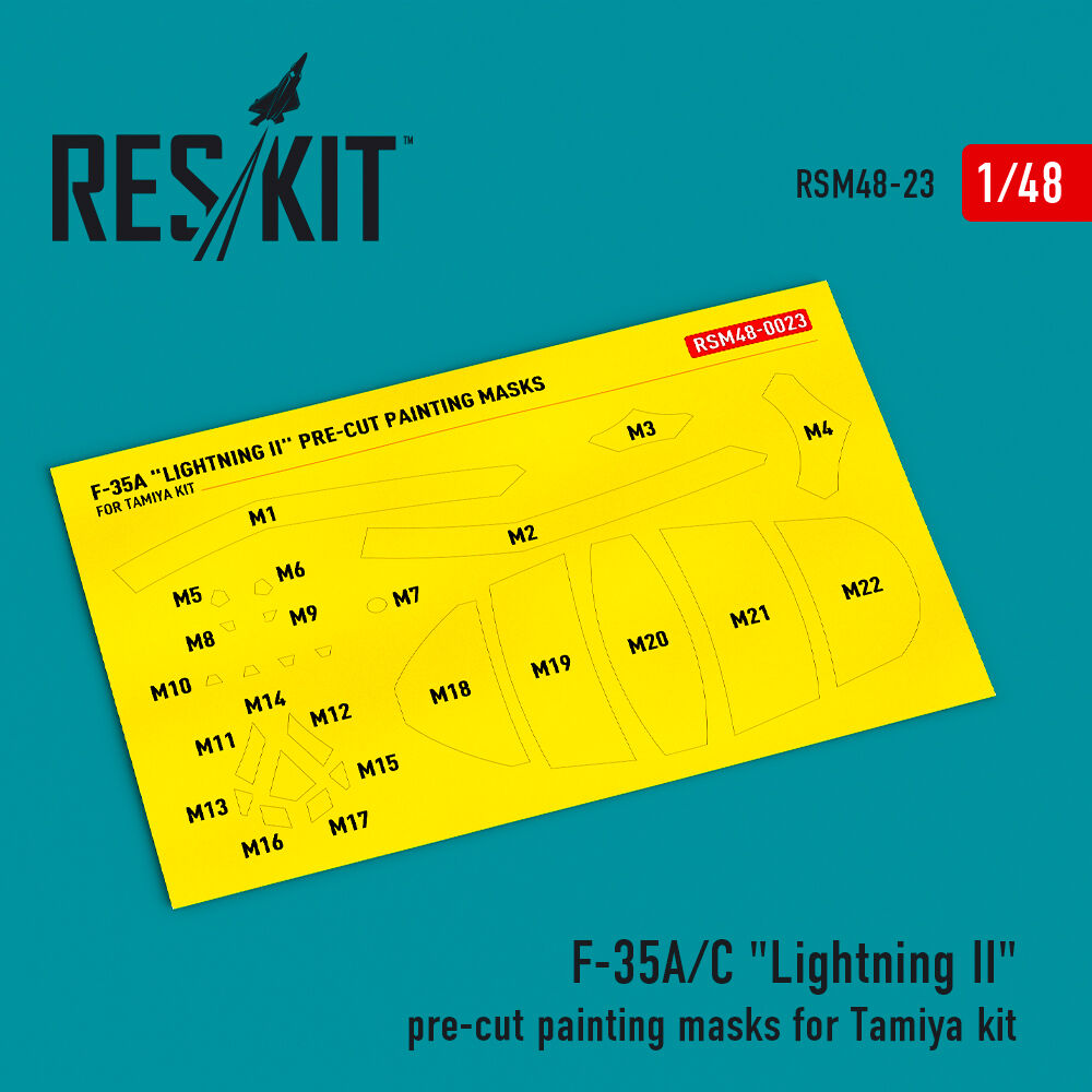F-35 A/? Lightning II pre-cut painting masks for Tamiya kit