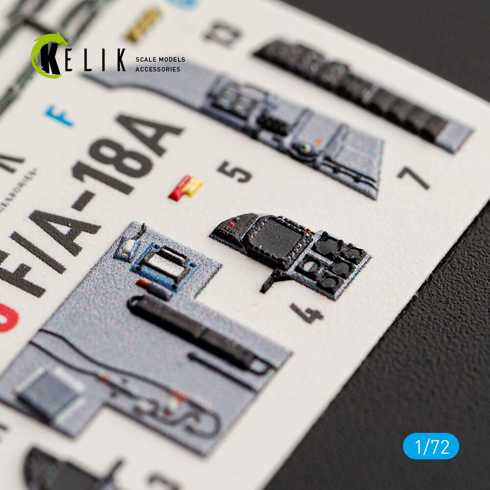 F/A-18A - interior 3D decals for Academy 12411