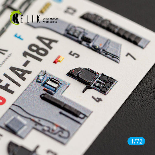 F/A-18A - interior 3D decals for Academy 12411