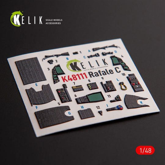 Rafale C - interior 3D decals for Academy/Revell kit