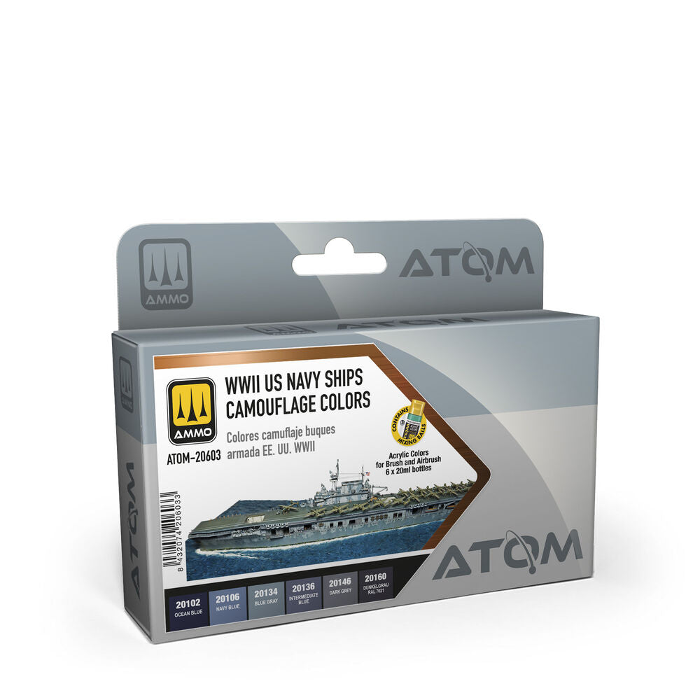 ATOM WWII US Navy Ships Camouflage colors Set