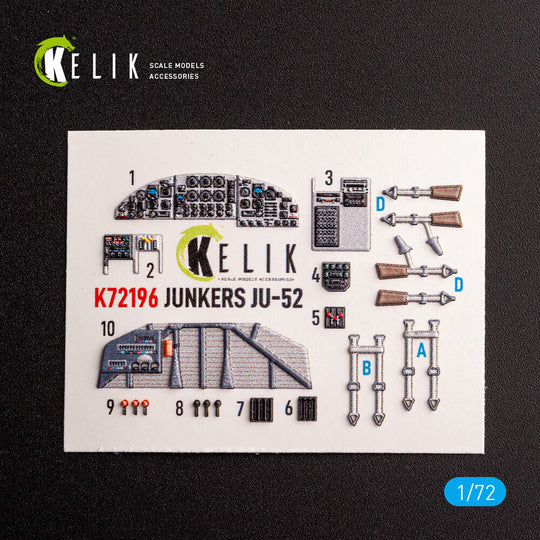 Ju-52 - interior 3D decals for Italeri kit