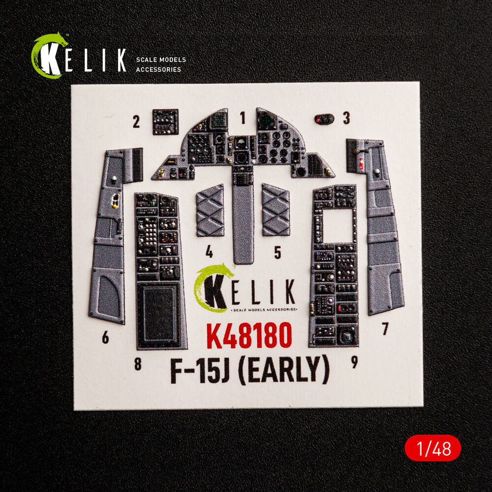 F-15J (Early) - interior 3D decals for Hasegawa