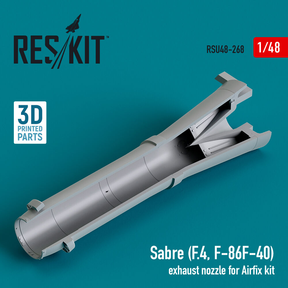 Sabre (F.4, F-86F-40) exhaust nozzle for Airfix kit (3D Printed)