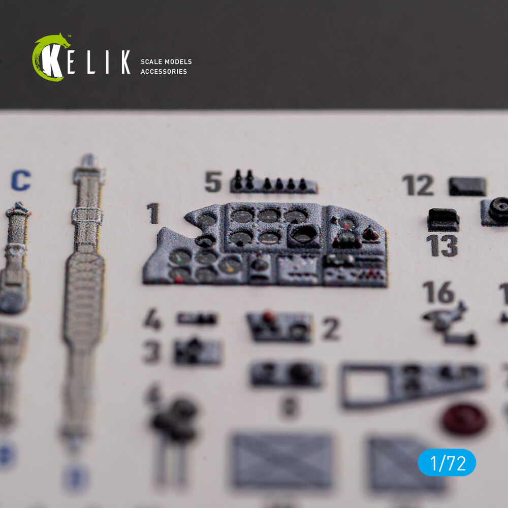 Il-2 Shturmovik - interior 3D decals for Tamiya kit