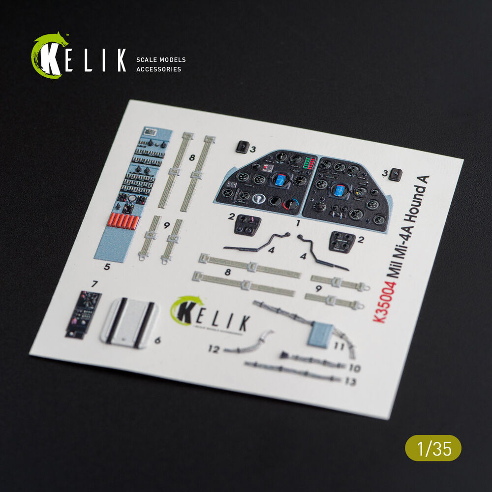 Mi-4 interior 3D decals for Trumpeter kit
