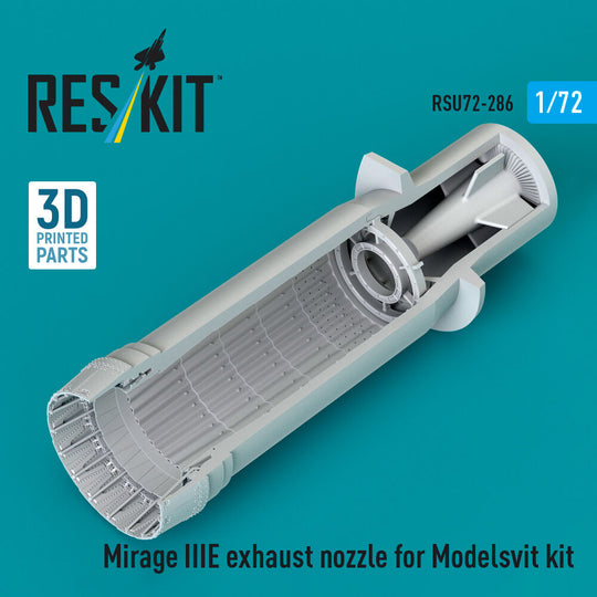 Mirage IIIE exhaust nozzle (3D Printed) for Modelsvit