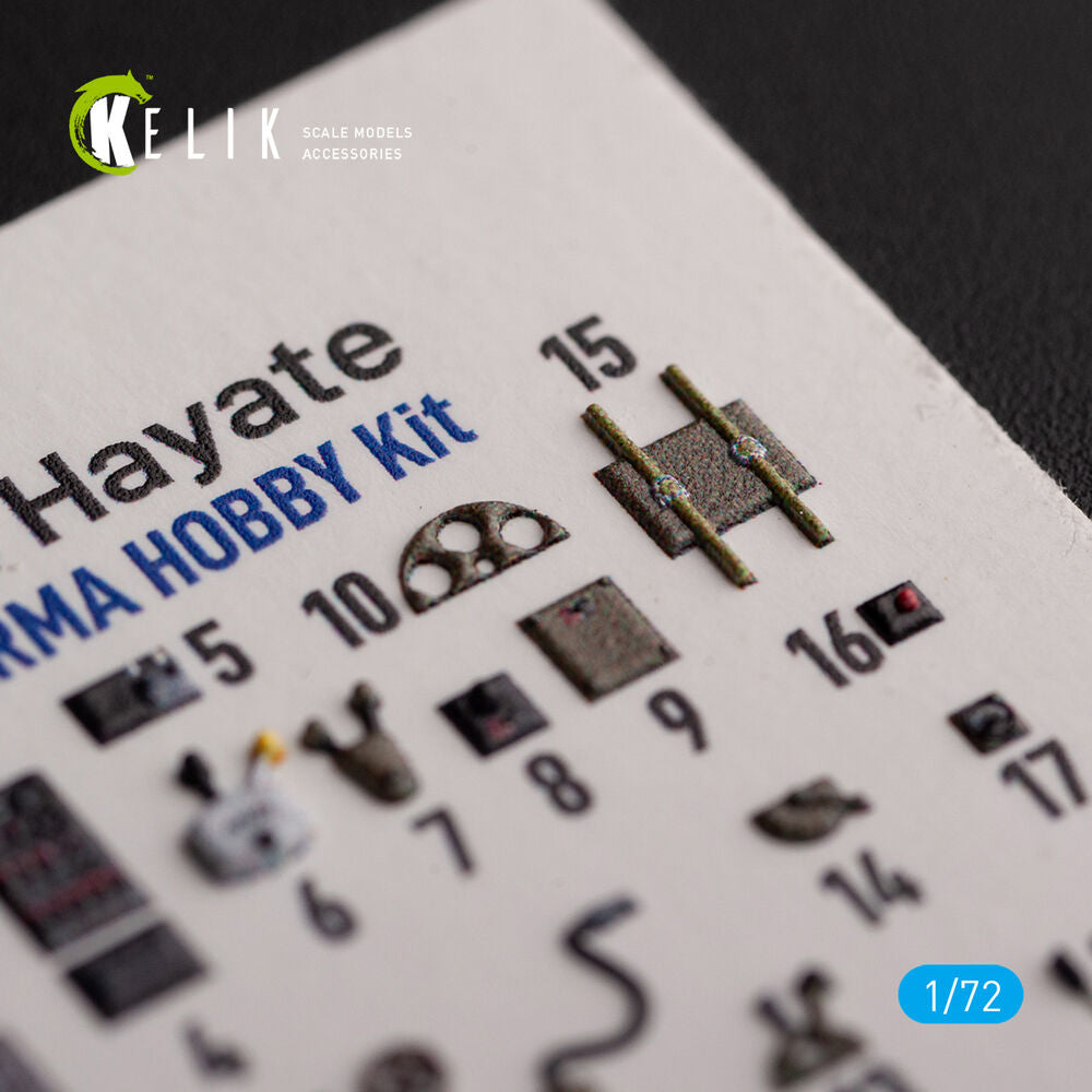 Ki-84 Hayate - interior 3D decals for Arma Hobby kit