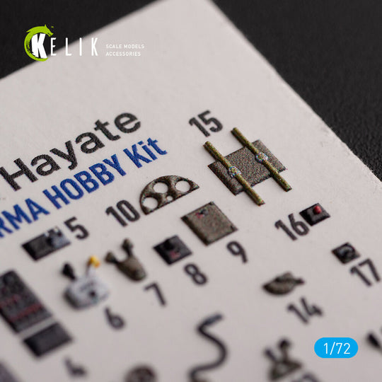 Ki-84 Hayate - interior 3D decals for Arma Hobby kit