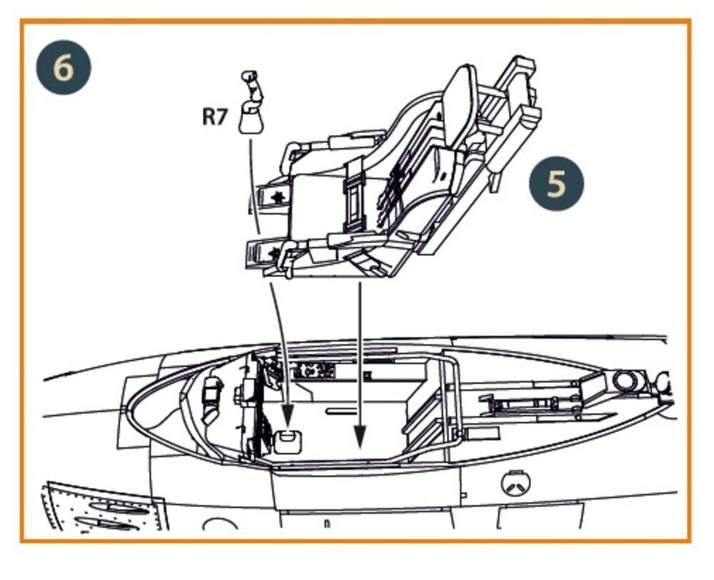 F-86A Ejection seat early for CP kits