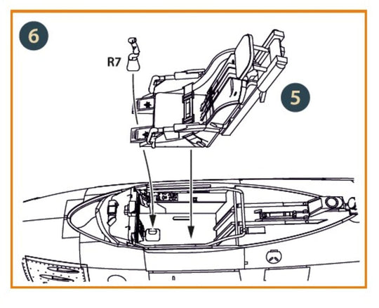 F-86A Ejection seat early for CP kits