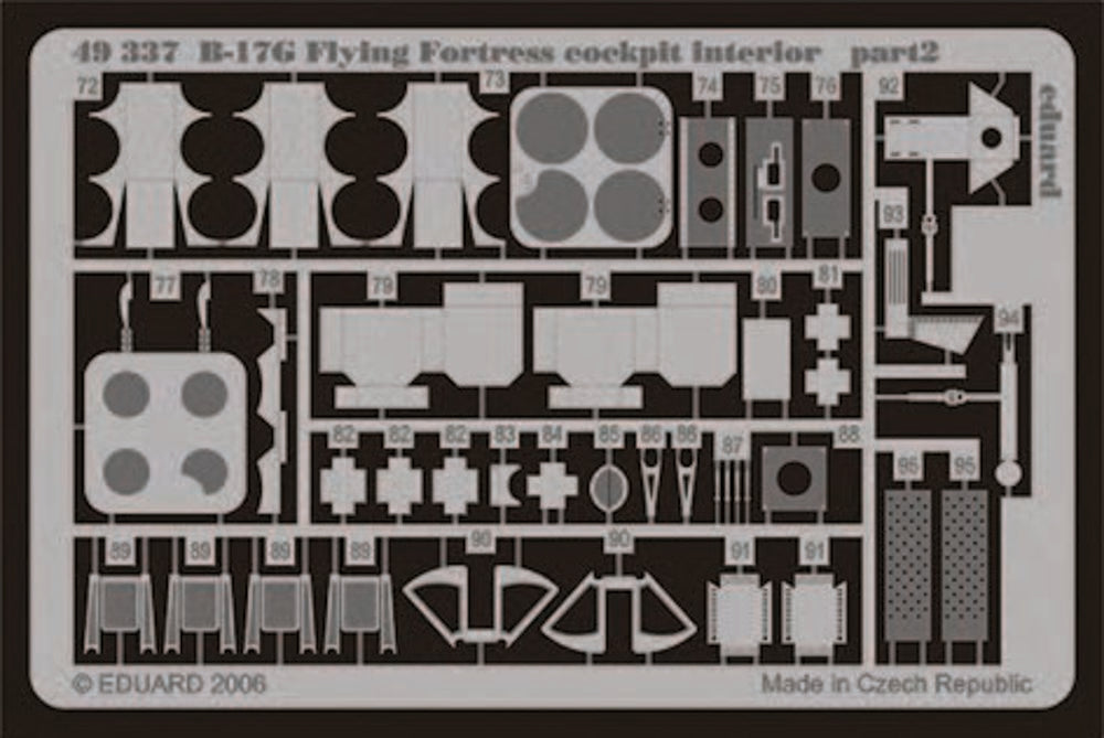 B-17G Flying Fortress cockpit interior für Revell/Monogram Bausatz