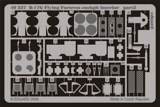 B-17G Flying Fortress cockpit interior für Revell/Monogram Bausatz