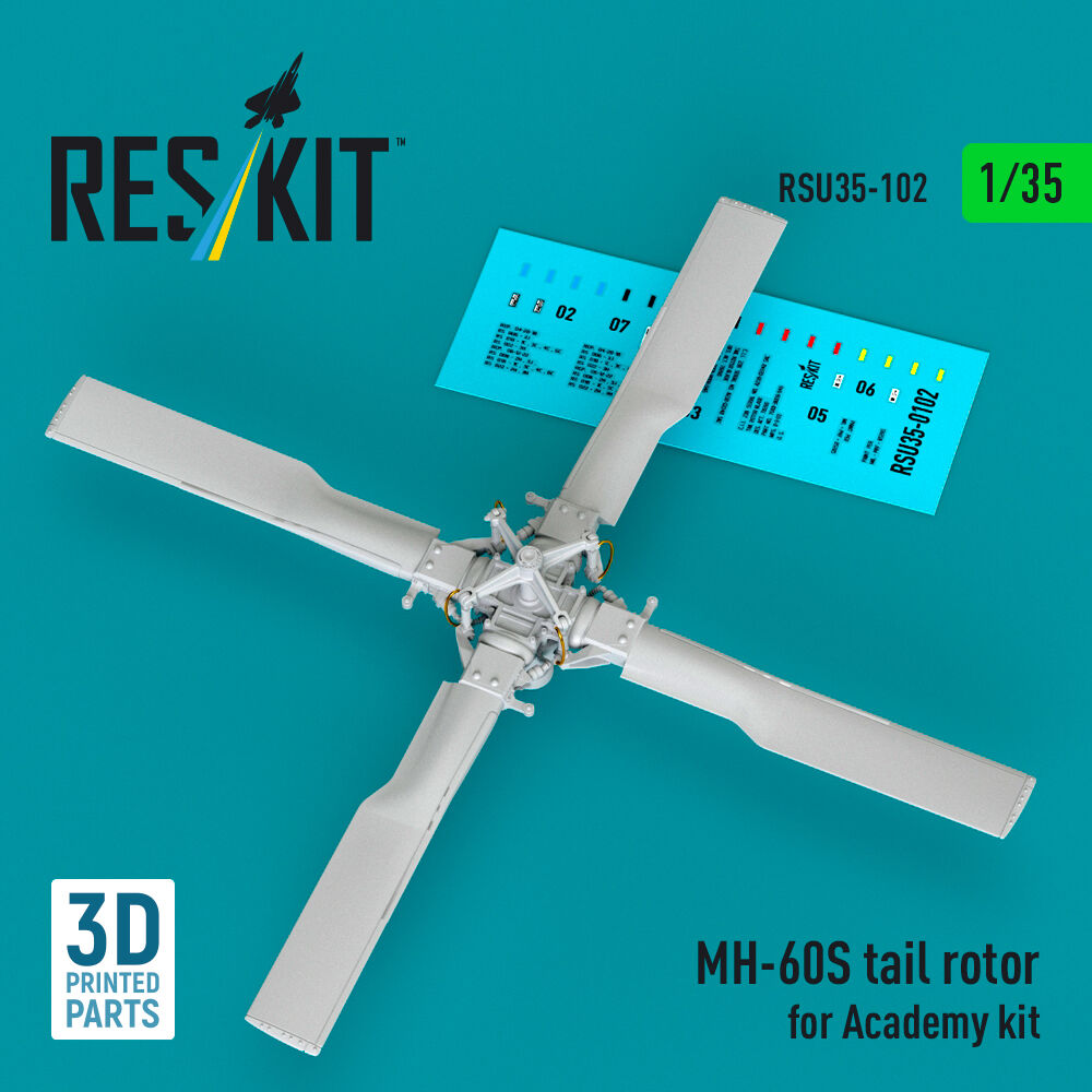 MH-60S tail rotor (3D Printed) for Academy