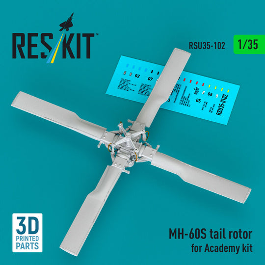 MH-60S tail rotor (3D Printed) for Academy