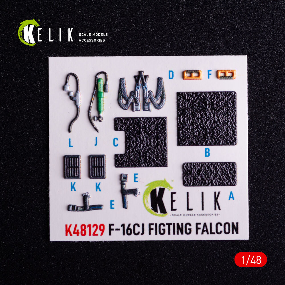 F-16CJ - interior 3D decals for Hasegawa kit