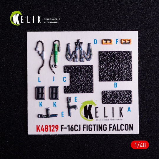 F-16CJ - interior 3D decals for Hasegawa kit