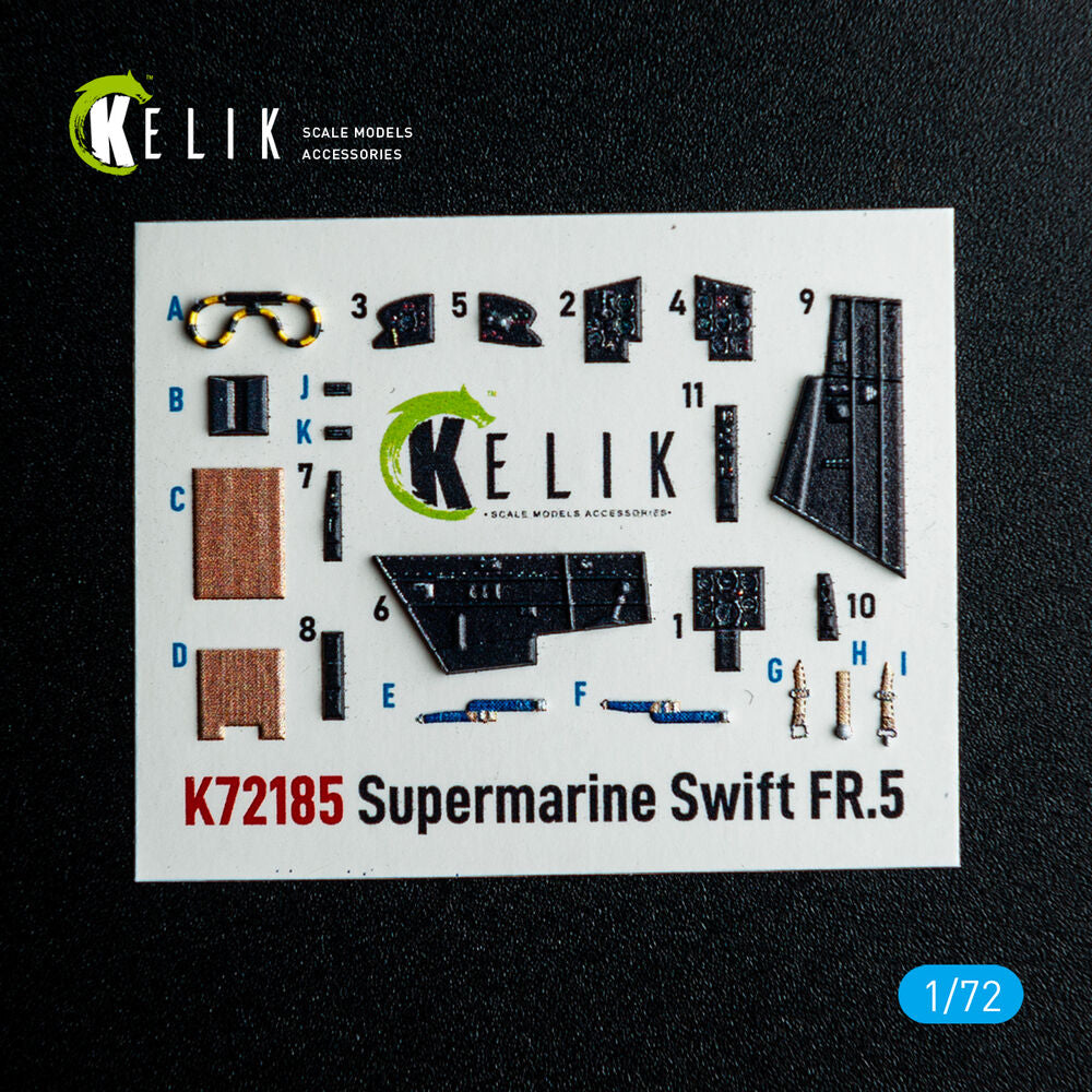 Supermarine Swift FR.5 - interior 3D decals for AirFix kit