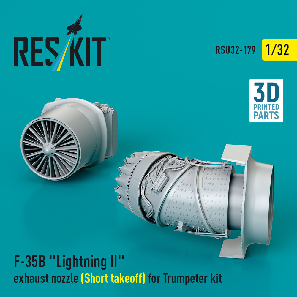 F-35B Lightning II exhaust nozzle (Short takeoff) for Trumpeter kit (3D printed)