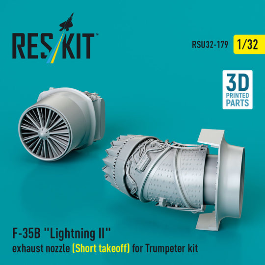 F-35B Lightning II exhaust nozzle (Short takeoff) for Trumpeter kit (3D printed)