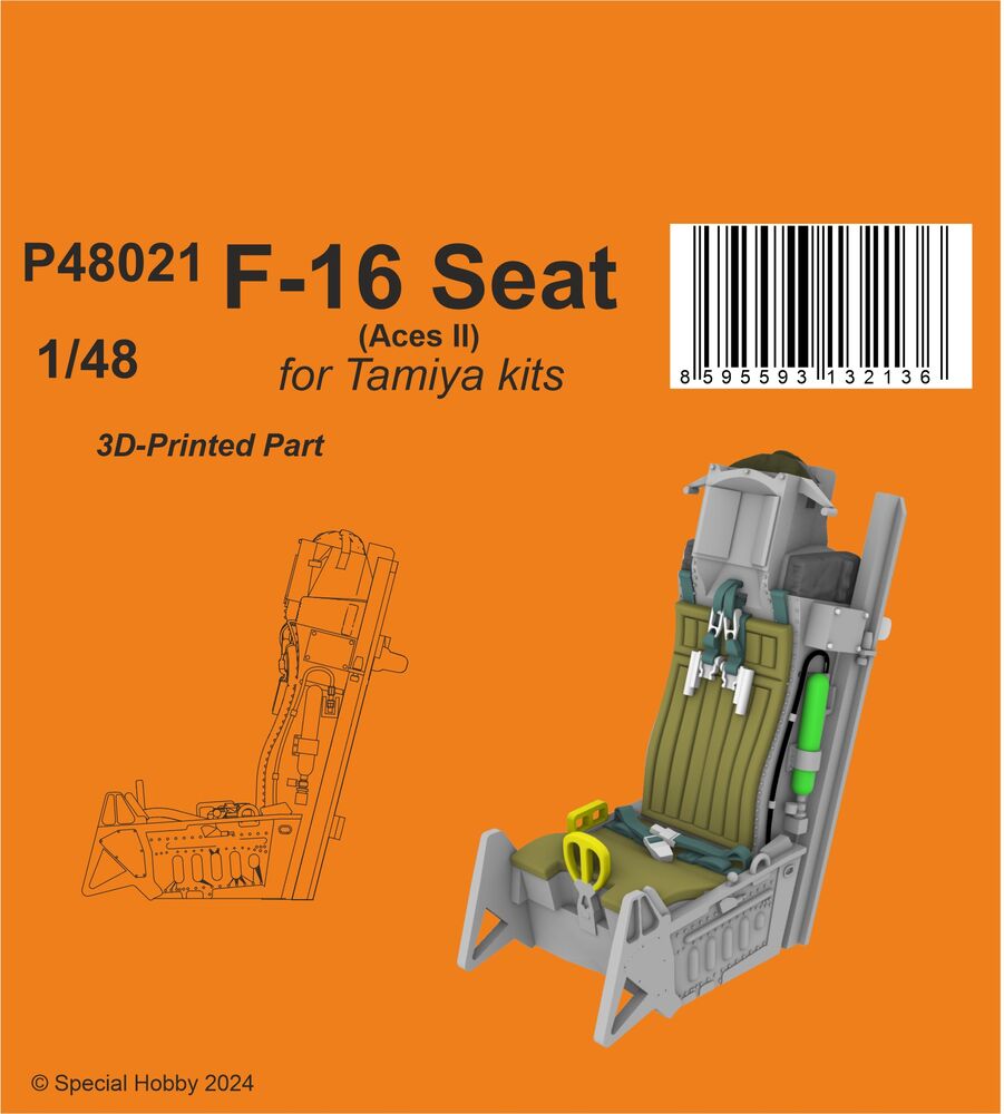 F-16 Seat (Aces II)  / for Tamiya kits