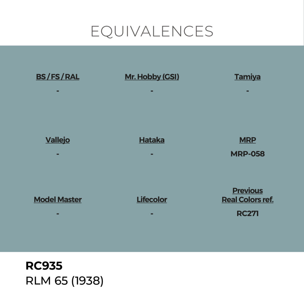Real Colors: RLM 65 (1938) 17 ml.