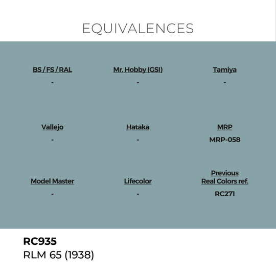Real Colors: RLM 65 (1938) 17 ml.