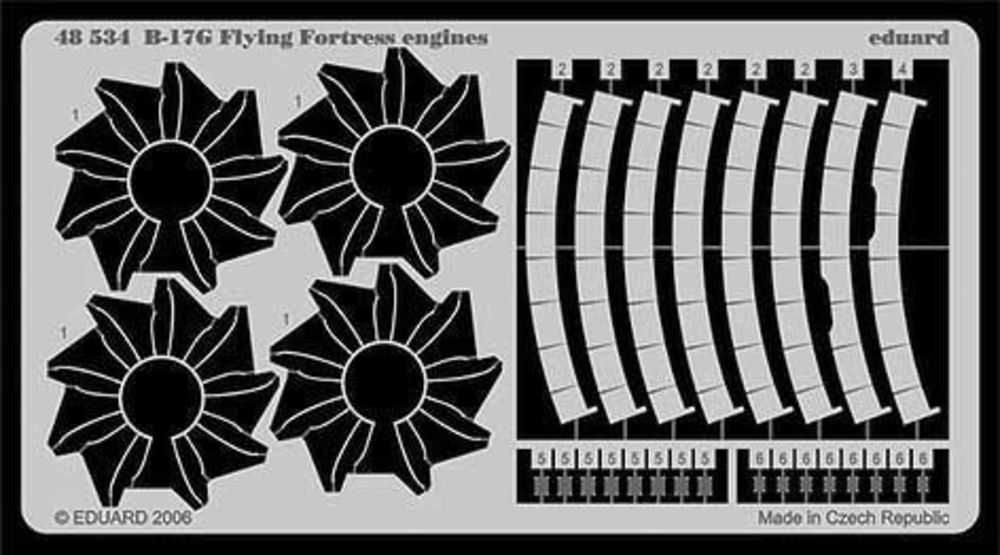 B-17G Flying Fortress engines für Revell/Monogram Bausatz