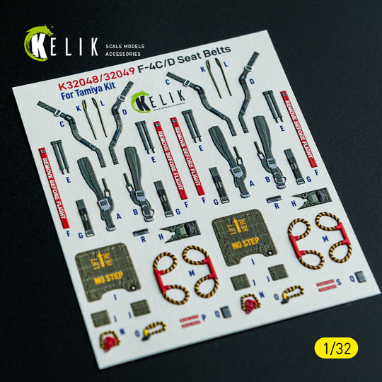 F-4D - interior 3D decals for Tamiya kit