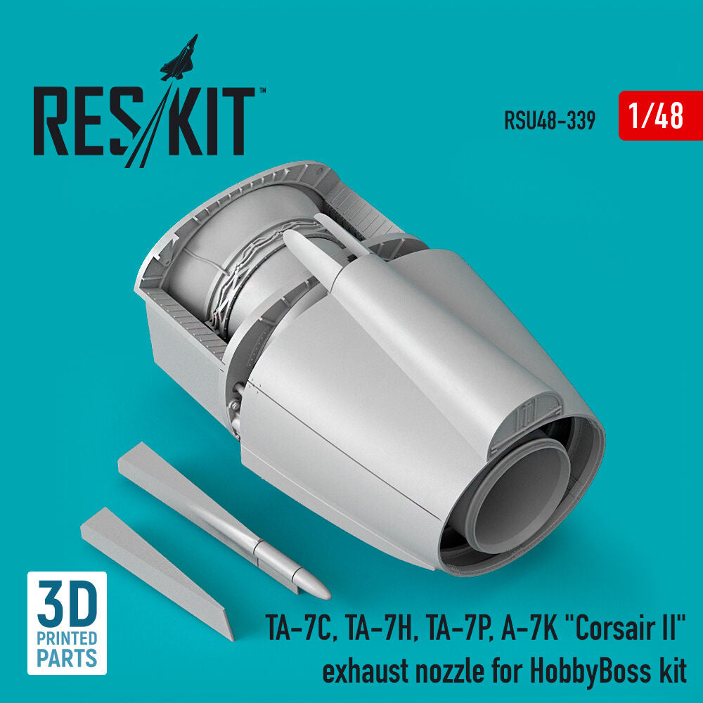 TA-7C, TA-7H, TA-7P, A-7K Corsair II exhaust nozzle for HobbyBoss kit (3D Printed)