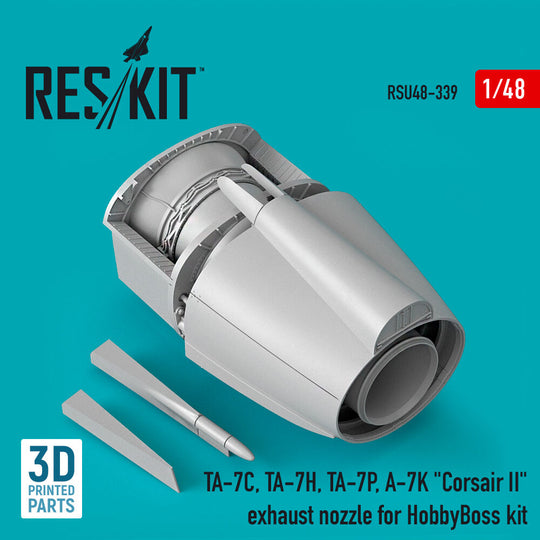 TA-7C, TA-7H, TA-7P, A-7K Corsair II exhaust nozzle for HobbyBoss kit (3D Printed)