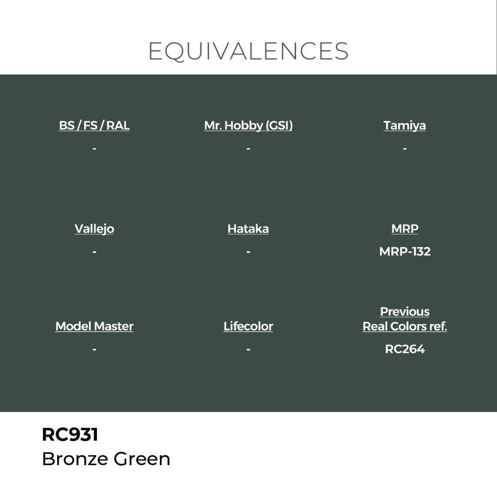Real Colors: Bronze Green 17 ml.