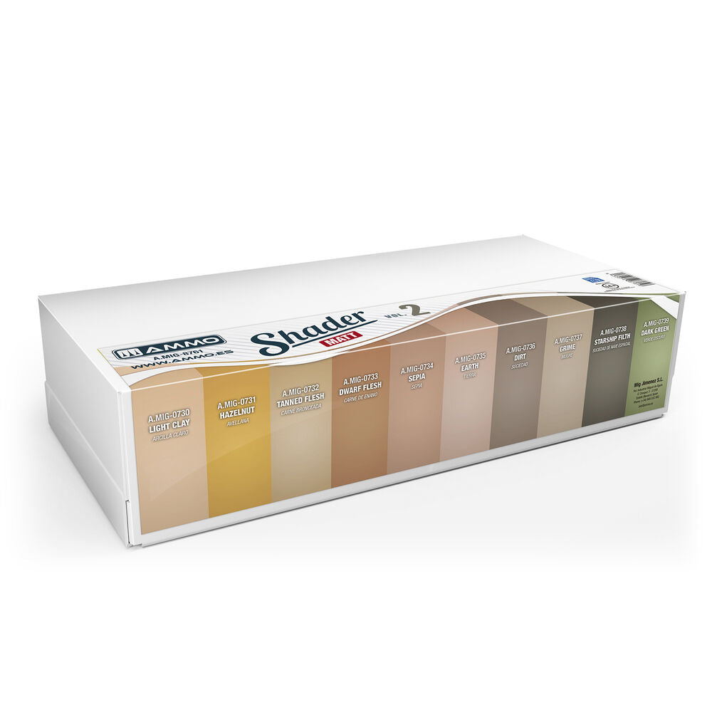 Shader Matt Vol.2 Display (10 kind of 17 ml Shaders Matt x 4 pcs. each)