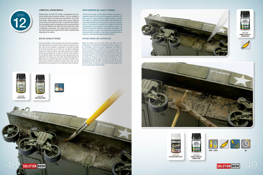 SOLUTION BOOK 22 - How to Paint WWII ETO vehicles - MULTILINGUAL BOOK