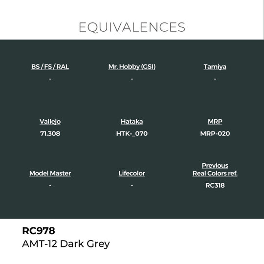 Real Colors: AMT-12 Dark Grey 17 ml.