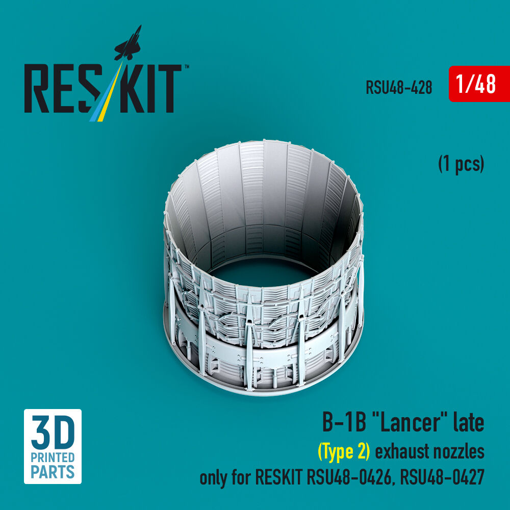 B-1B Lancer exhaust nozzle (late - type 2) (1 pcs) only for RESKIT RSU48-0426, RSU48-0427 (3D Printed)