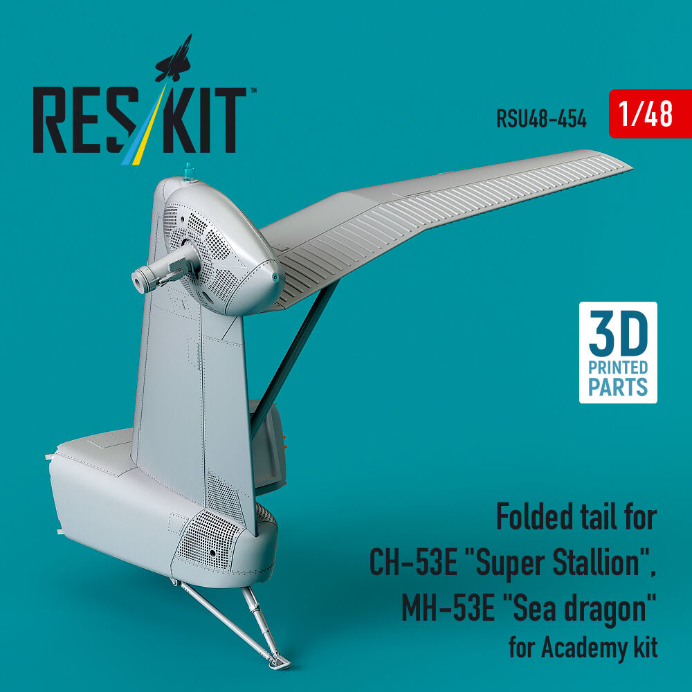 Folded tail for CH-53E Super Stallion, MH-53E Sea dragon for Academy kit (3D printed)