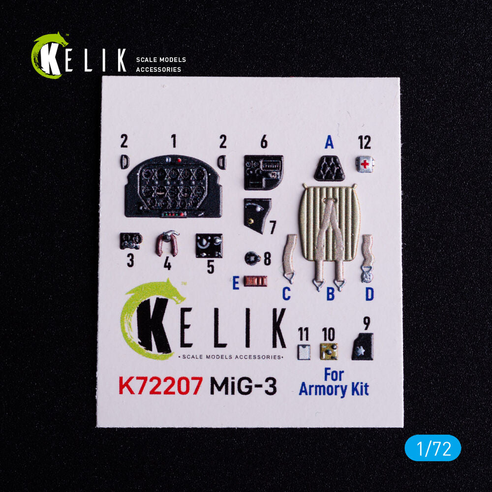 MiG-3 - interior 3D decals for Armory kit