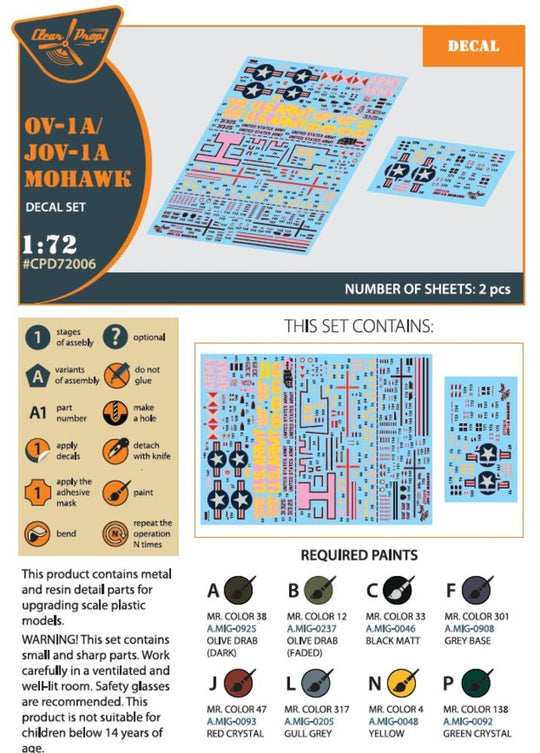 OV-1 A/JOV-1A Mohawk decal set