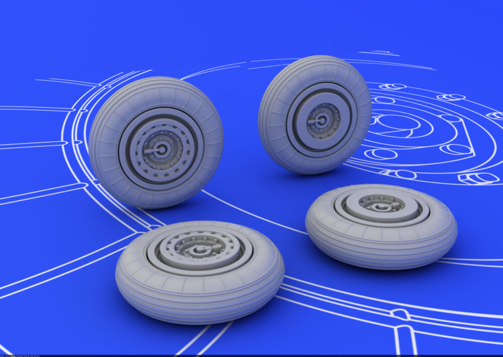 MiG-15 wheels for Eduard