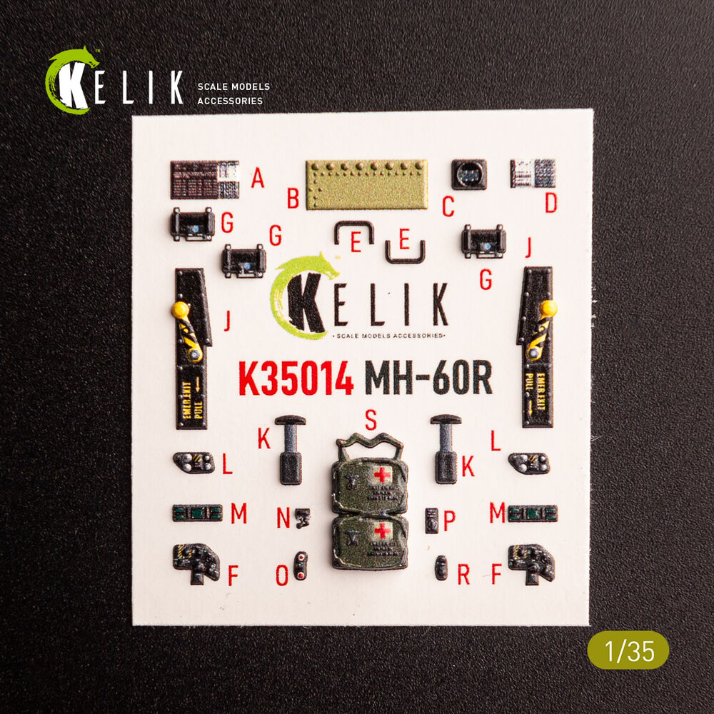 MH-60R interior 3D decals for Kitty Hawk kit