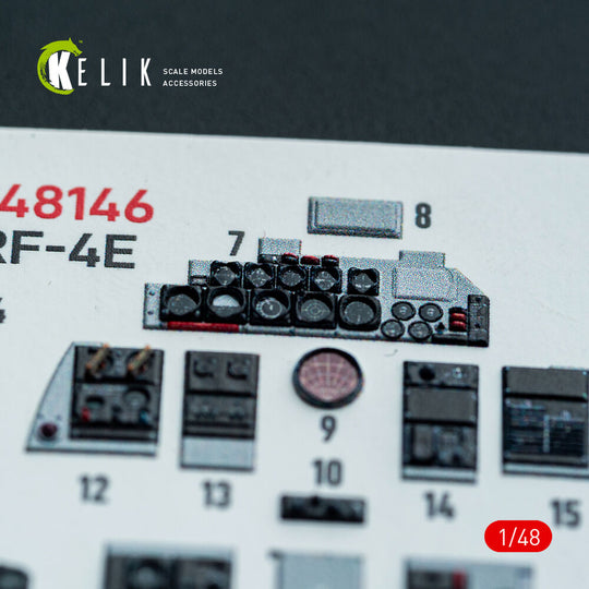 RF-4E - interior 3D decals for Hasegawa kit