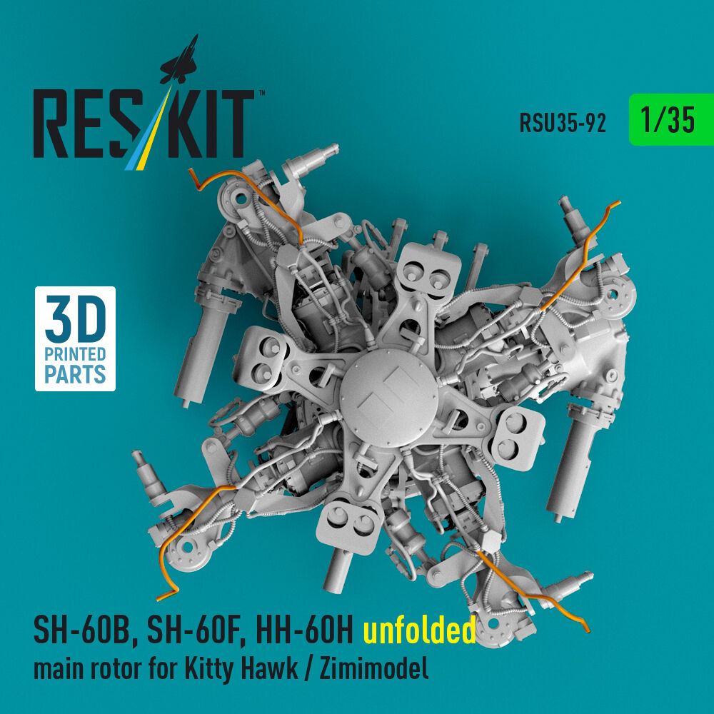 SH-60B, SH-60F, HH-60H unfolded main rotor for Kitty Hawk / Zimimodel (3D Printed)
