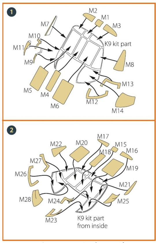 CH-54 painting mask for ICM kit 53054