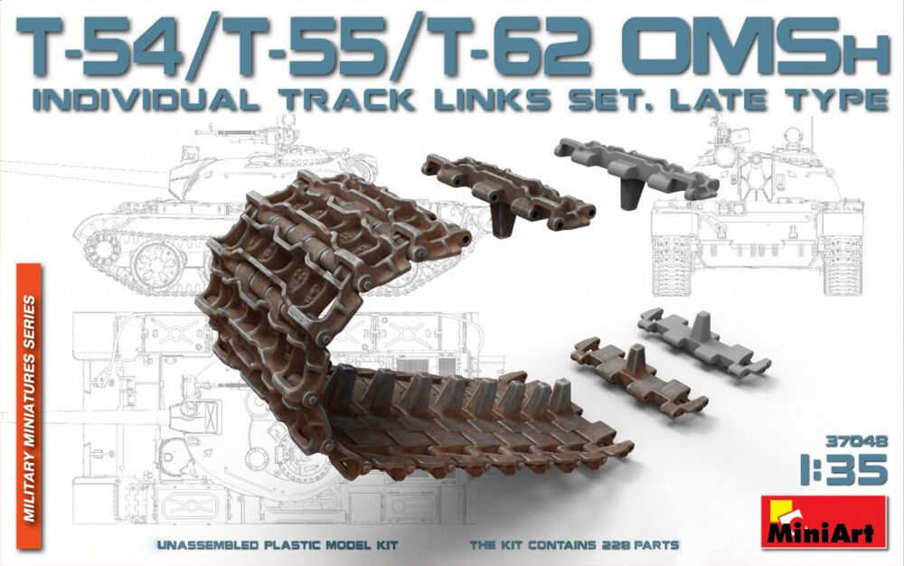 T-54/T-55/T-62 OMSh Ind.Track Links Set.LateType