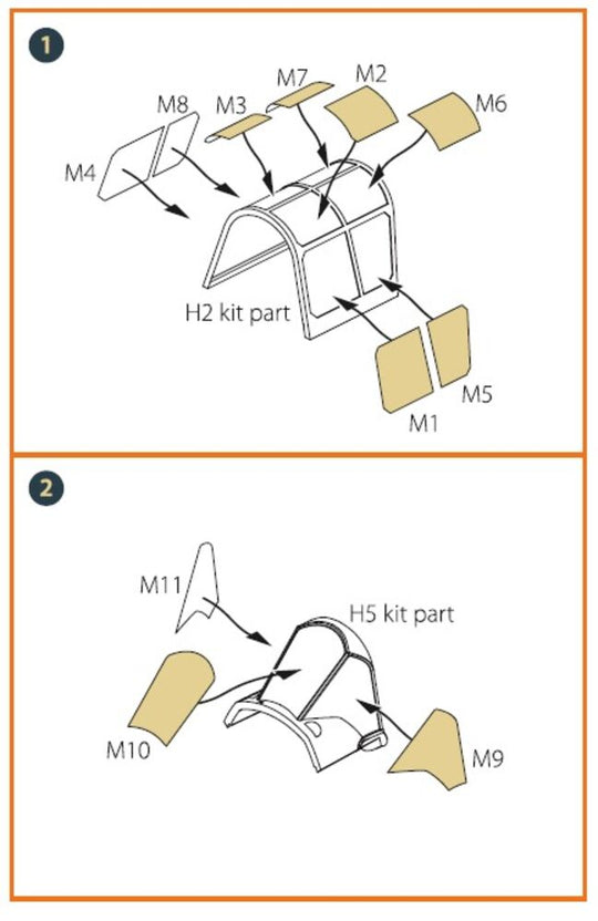 Hawk H-75 N/O for CP kit painting mask for CP kits CP4803/CP4804