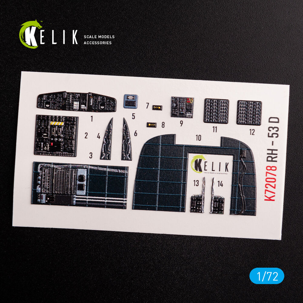 CH-53D Sea Stallion interior 3D decals for Fujimi/Academy kit