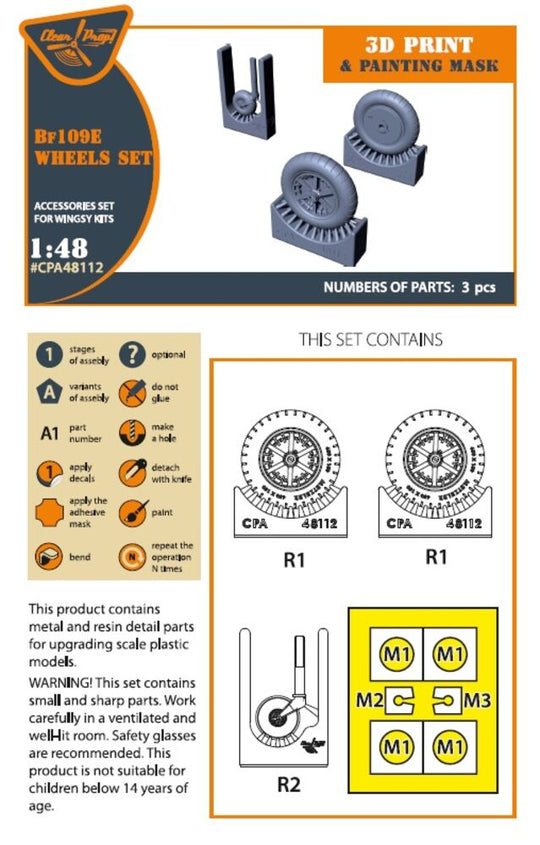 Bf-109E wheels set for Wingsy Kits