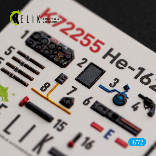 He-162 Spatz - interior 3D decals for Special Hobby